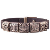 Bracelet motifs nordiques viking argent ou bronze