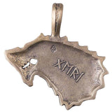 Pendentif bronze de Geri loup d'Odin