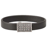 Symbole viking Vegvisir Yggdrasil sur bracelet cuir artisanal
