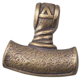 Pendentif marteau de Thor en bronze brut homme ou femme