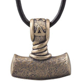 Pendentif marteau de Thor en bronze brut homme ou femme