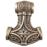 Pendentif Mjollnir marteau de Thor en bronze italien