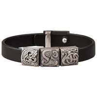 Bracelet en argent Fenrir, Hugin et Munin, Jormungand