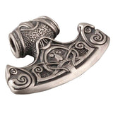Pendentif hache viking en argent : heaume de la terreur ☠️😱