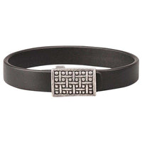 Bracelet viking Midgard en argent plaqué artisanal