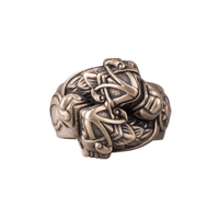 Bague bronze Skoll et Hati