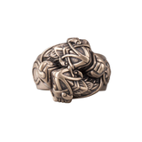 Bague bronze Skoll et Hati