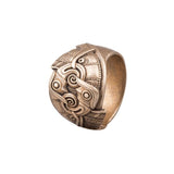 Anneau en bronze des corbeaux d'Odin