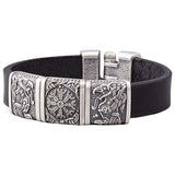 Bracelet pour homme viking Helm of Awe et les corbeaux d'Odin