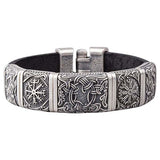 Bracelet rune viking style mammen Hugin Vegvisir Yggdrasil