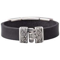 Bracelet viking Asgard Triquetra Vegvisir et corbeaux