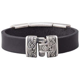 Bracelet viking Asgard Triquetra Vegvisir et corbeaux