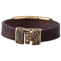 Bracelet personnalisé homme viking en bronze artisanal