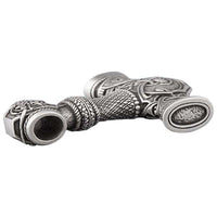 Amulette bronze marteau de Thor couleur argent