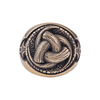 Bague en bronze cornes d'Odin
