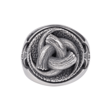Bague en argent cornes d'Odin