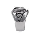 Bague en argent cornes d'Odin