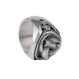 Bague en argent cornes d'Odin