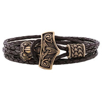 Bracelet viking marteau de Thor style Ragnar lothbrok