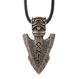Bijoux viking lance d'Odin et Valknut en bronze