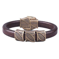Bracelet à crochet corbeaux d'Odin en bronze