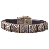 Bracelet à crochet corbeaux d'Odin en bronze