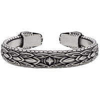 Bracelet viking métal tête de serpent