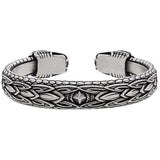 Bracelet viking métal tête de serpent