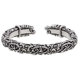 Bracelet scandinave style Oseberg têtes Hugin et Munin