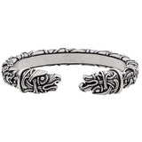 Bracelet scandinave style Oseberg têtes Hugin et Munin
