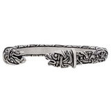 Bracelet scandinave style Oseberg têtes Hugin et Munin