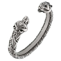 Bracelet viking ours berserker en étain ou argent
