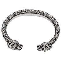 Bracelet viking ours berserker en étain ou argent