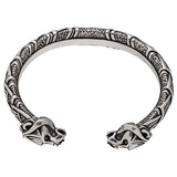 Bracelet viking ours berserker en étain ou argent