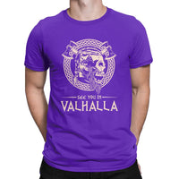 T-shirt avec crane "See you in Valhalla"