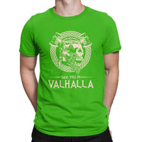 T-shirt avec crane "See you in Valhalla"