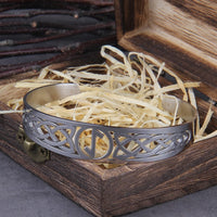 Bracelet viking ajustable avec symbole Valknut