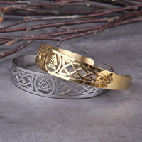 Bracelet viking ajustable avec symbole Valknut