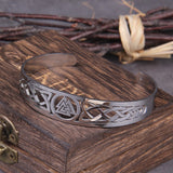 Bracelet viking ajustable avec symbole Valknut