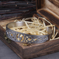 Bracelet viking ajustable avec symbole Valknut