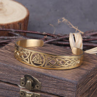 Bracelet viking ajustable avec symbole Valknut