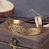 Bracelet viking ajustable avec symbole Valknut