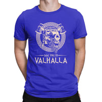 T-shirt avec crane "See you in Valhalla"
