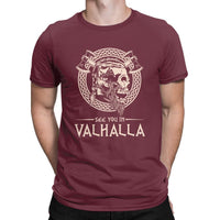 T-shirt avec crane "See you in Valhalla"