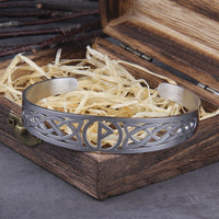 Bracelet viking ajustable avec symbole Valknut