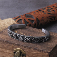 Bracelet viking avec runes nordiques