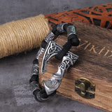 Bracelet hache viking avec runes