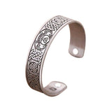 Bracelet viking en métal plaqué argent