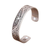 Bracelet viking en métal plaqué argent