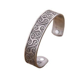 Bracelet viking en métal plaqué argent